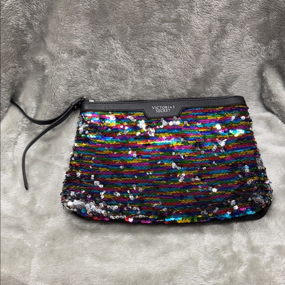 Victoria's Secret Rainbow Sequin Wristlet - Picture 1 of 4